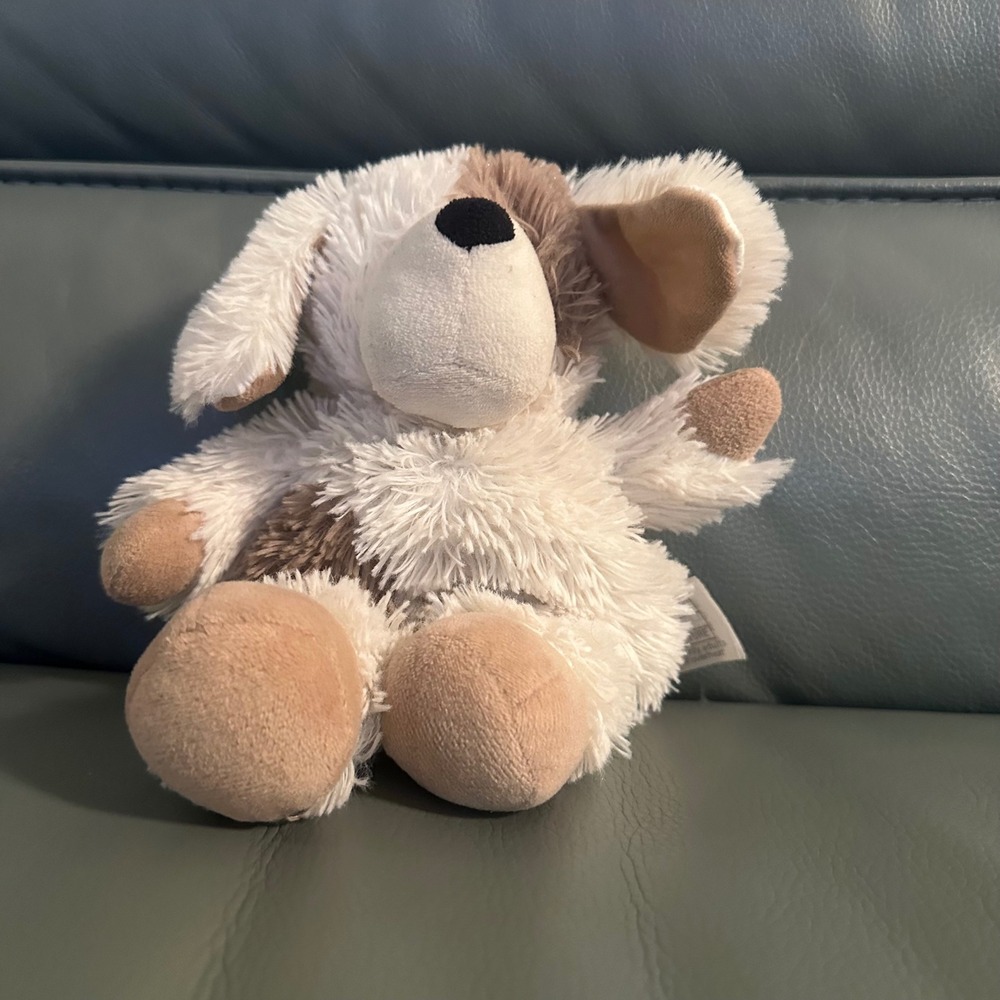 Warmies Junior Puppy Dog Microwavable Lavender Scented Plush Cream Brown CPPUP2